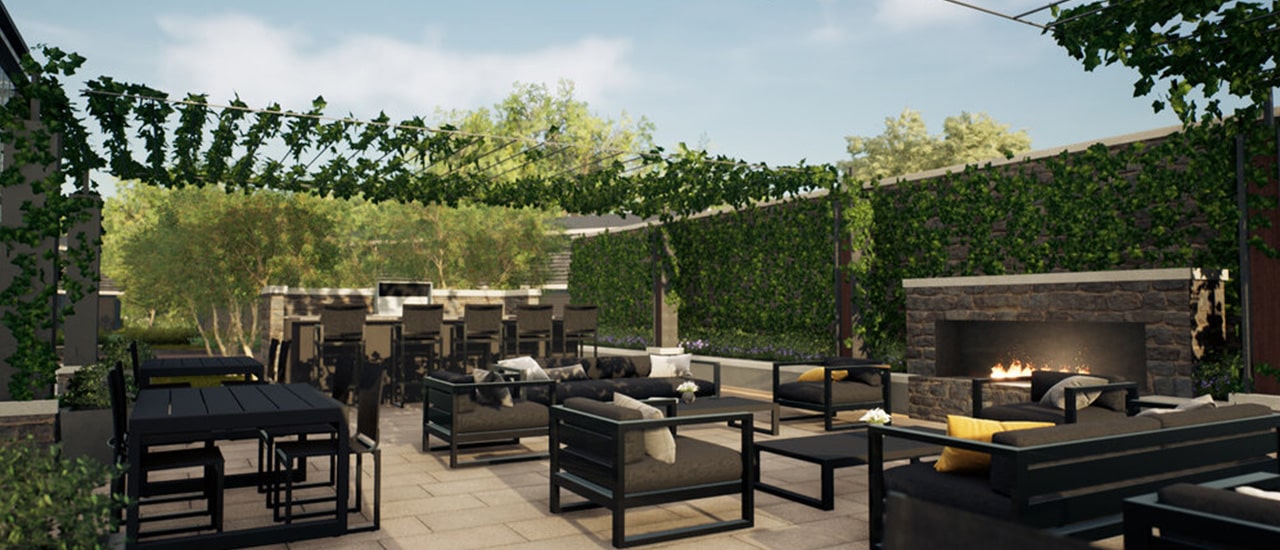 westport mill outdoor dining rendering