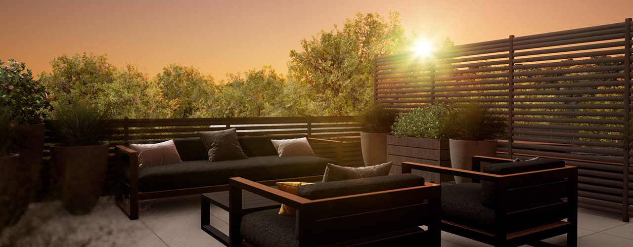 rooftop deck rendering