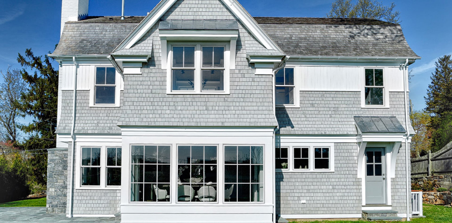 front exterior of edgewater home